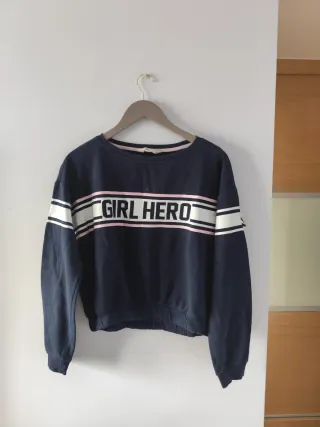 Sudadera corta Girl Hero