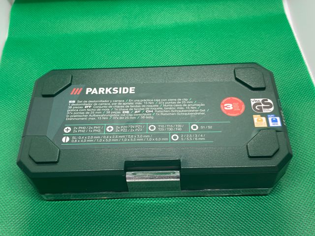 SET DESTORNILLADOR PUNTAS CARRACA PARKSIDE NUEVO