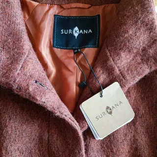 Abrigo lana Surkana T. XL color teja