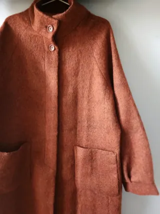 Abrigo lana Surkana T. XL color teja