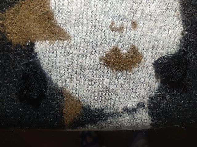 CONJUNTO DE LANA DE JERSEY Y FALDA DE MUJER