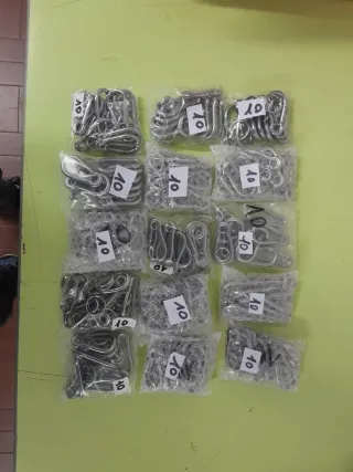 150 Moschettoni Acciaio Inox Nuovi150 pezzix 15eur