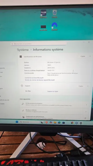 Ordenador + Pantalla Negro