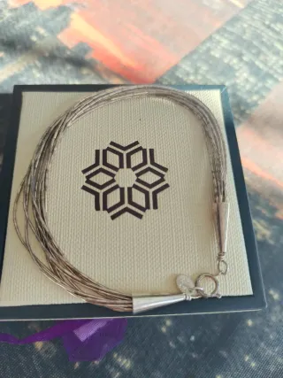 Pulsera de plata estilo cascada