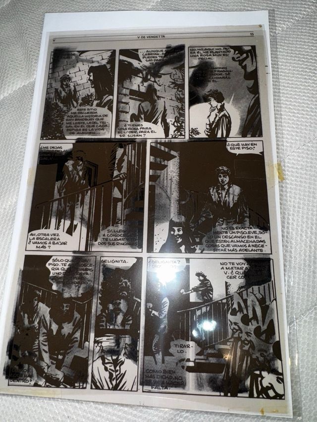 Lotto 11 Fotoliti Originali di V per Vendetta e Batman