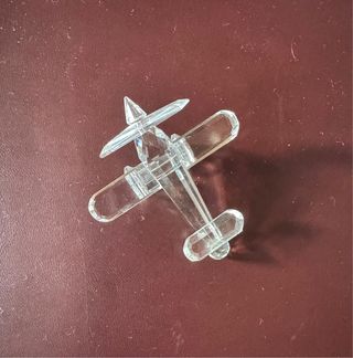 Aereo cristallo trasparente decorativo