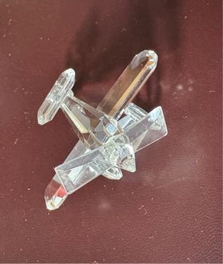 Aereo cristallo trasparente decorativo