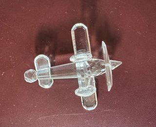 Aereo cristallo trasparente decorativo