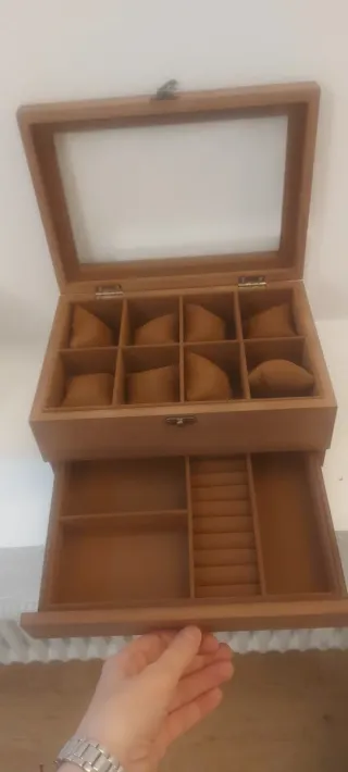 Scatola porta orologi in legno