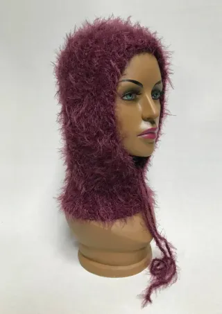 Passamontagna effetto pelliccia con coulisse borgo