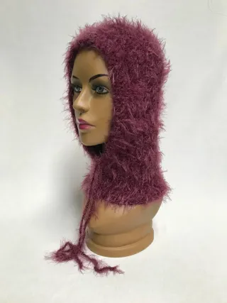 Passamontagna effetto pelliccia con coulisse borgo