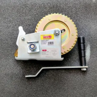 Verricello manuale 1300kg, cavo in acciaio