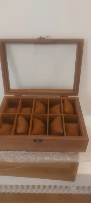 Scatola porta orologi in legno