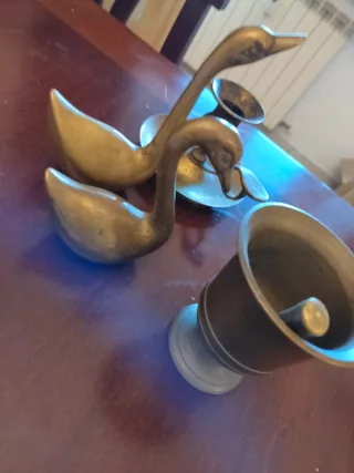 Set Oggettistica Vintage Ottone Massiccio