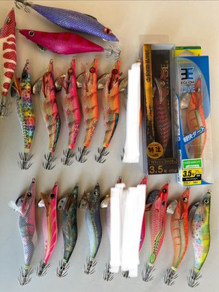 Señuelos de pesca para calamar