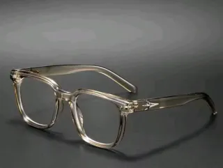 Gafas de pasta transparentes y carey graduadas