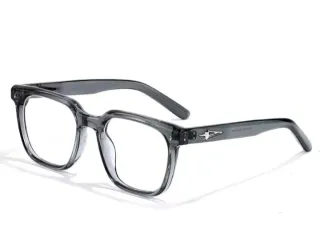 Gafas de pasta transparentes y carey graduadas