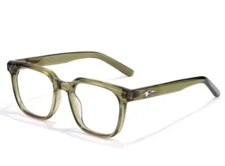 Gafas de pasta transparentes y carey graduadas