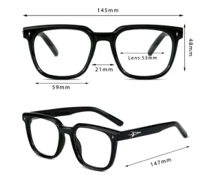 Gafas de pasta transparentes y carey graduadas