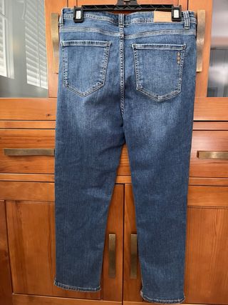 Pantalón vaquero elástico mujer