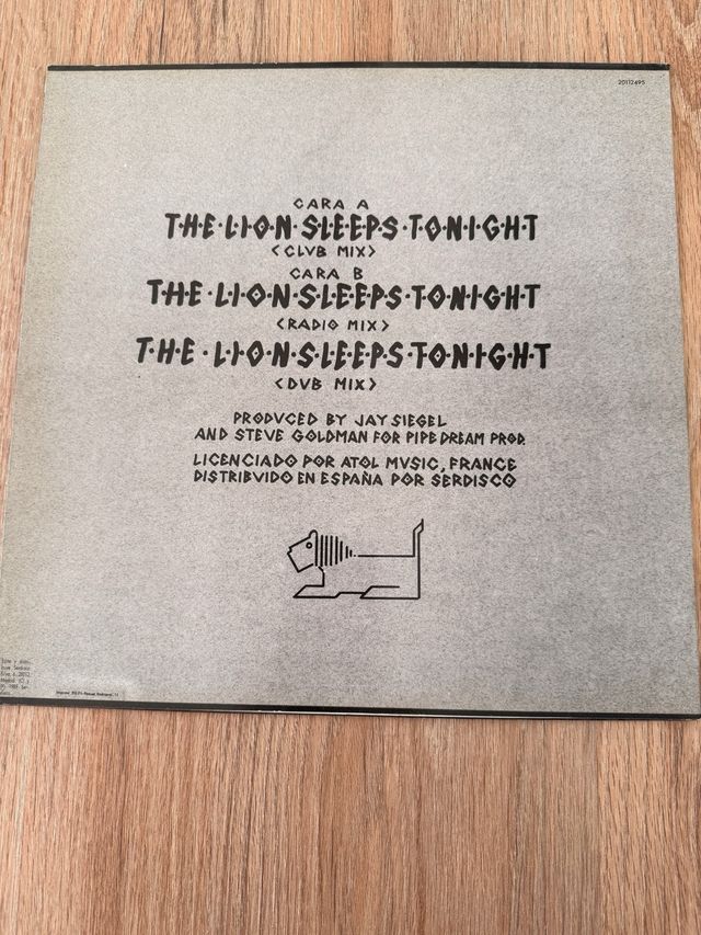 Vinilo The Tokens The Lion Sleeps Tonight
