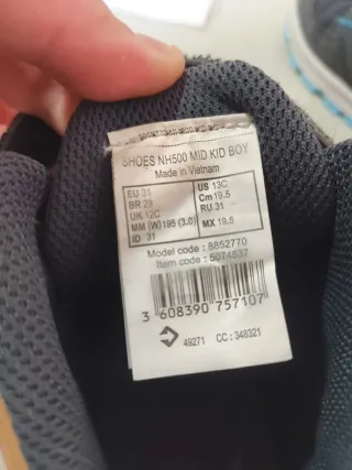 Botas de montaña niño impermeables