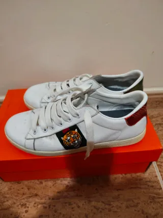 Deportivas Gucci Ace Cuero