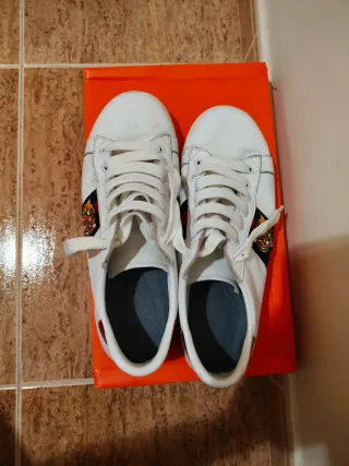 Deportivas Gucci Ace Cuero