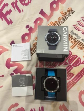 Garmin Fenix 5 Smartwatch Azul/Plata