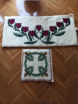 Tappeti in lana fatti a mano con tulipani