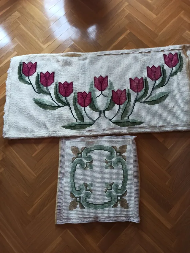 Tappeti in lana fatti a mano con tulipani