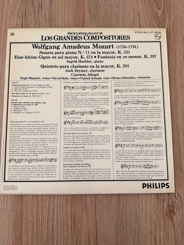 Vinilo Mozart - Grandes Compositores