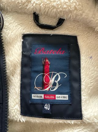 Chaqueta impermeable mujer azul talla 40.