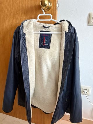 Chaqueta impermeable mujer azul talla 40.