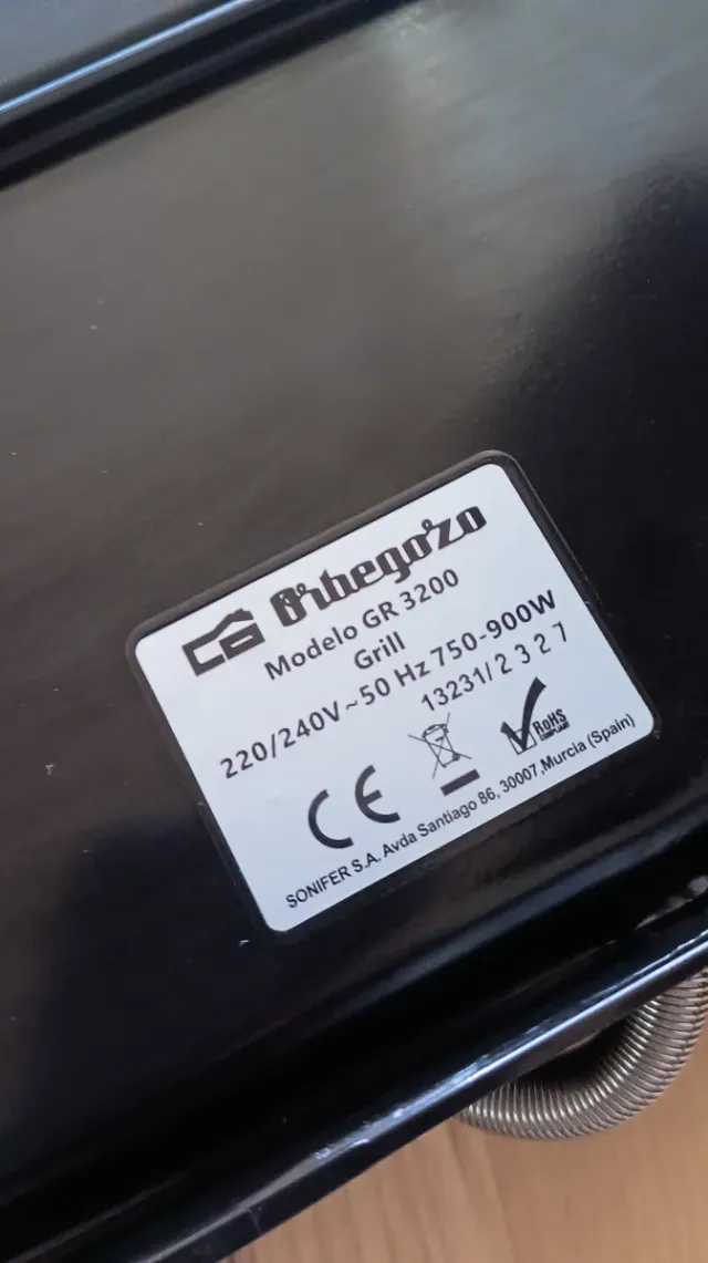 Tostadora Grill Orbegozo Gran Cheff
