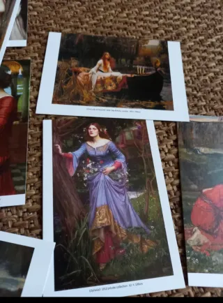 Set di cartoline Preraffaellite