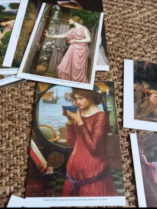 Set di cartoline Preraffaellite