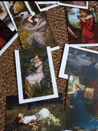 Set di cartoline Preraffaellite