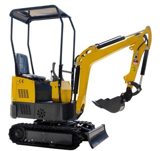 Miniexcavadora 1000kg usada 1 tarde