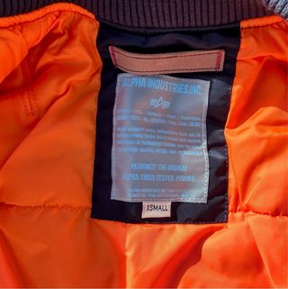 Chaqueta Bomber Alpha NASA Azul Marino