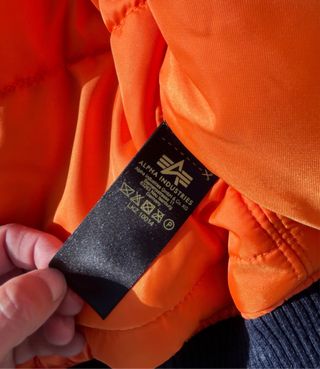 Chaqueta Bomber Alpha NASA Azul Marino