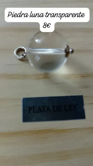 Colgante Plata Ley Piedra Negra y Blanca