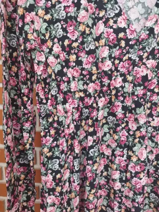 Vestido estampado flores mujer
