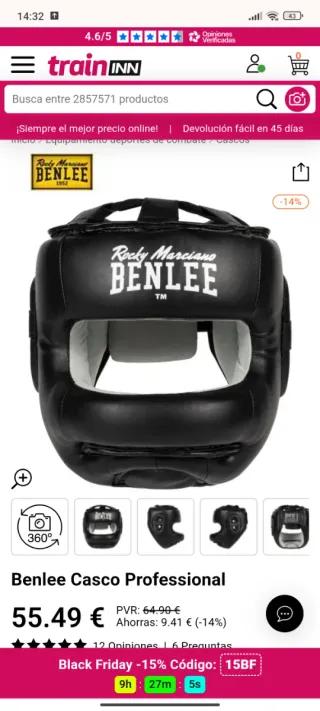Casco Boxeo Ben Lee