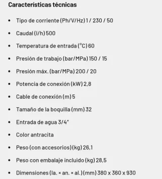 Hidrolimpiadora Karcher Hd5/15C plus