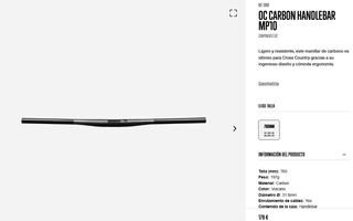 Manillar Orbea OC MTB Negro