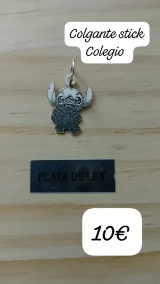Colgante Stick Plata Ley Stitch