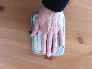 Cartera monedero con cierre de boquilla