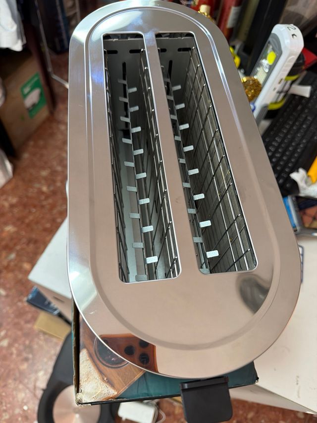 Cecotec Tostadora Acero Inoxidable Doble