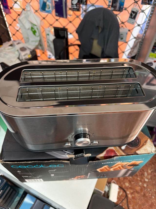 Cecotec Tostadora Acero Inoxidable Doble